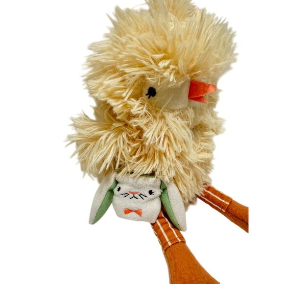 Vtg Hallmark Moptops Chick Plush 13" Stuffed Animal Easter Bunny Satchel - Picture 6 of 6